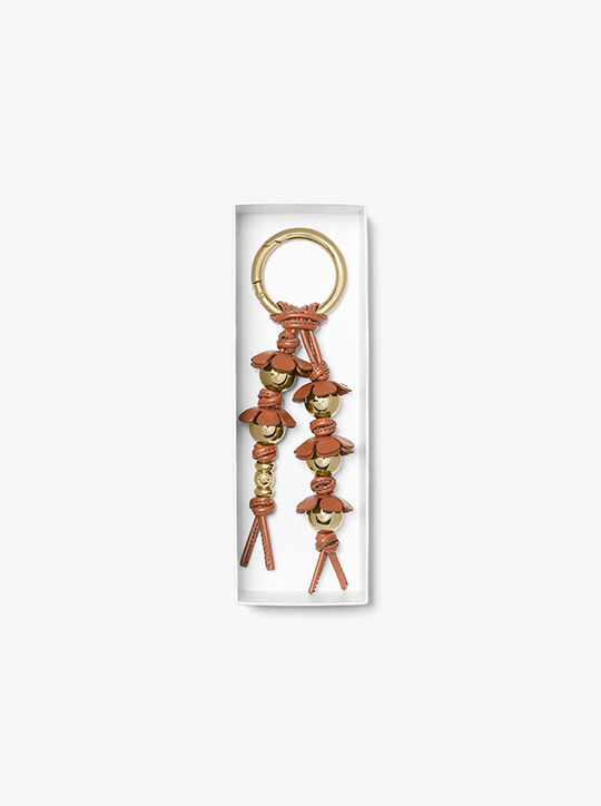 michael kors embellished floral bag charm