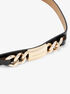 michael kors non reversible waist belt with chain detail