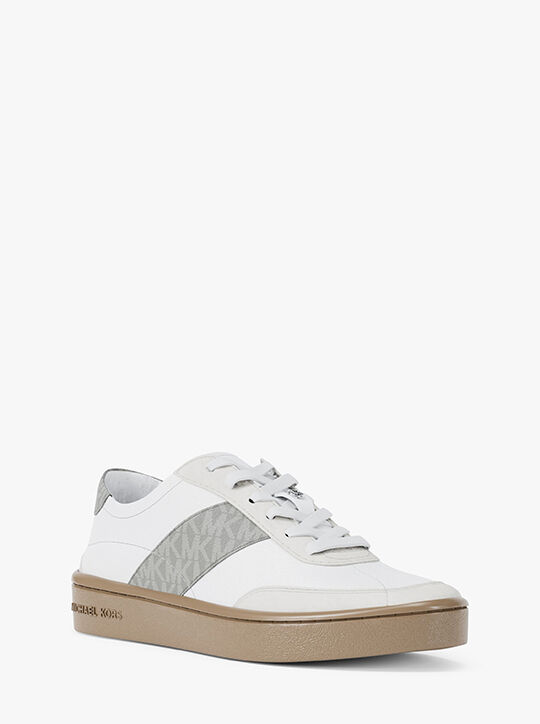 michael kors kaycee signature logo stripe sneaker