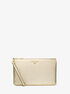 Large Metallic Pebbled Leather Wristlet michael kors large metallic pebbled leather wristlet