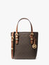 Quinn Extra-Small Signature Logo and Leather Convertible Tote Bag michael kors quinn extra small signature logo and leather convertible tote bag