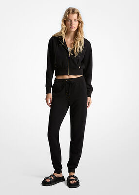 michael kors logo jacquard joggers