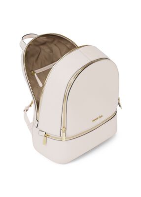 michael kors rhea medium pebbled leather backpack