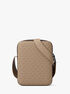 michael kors cooper signature logo flight bag