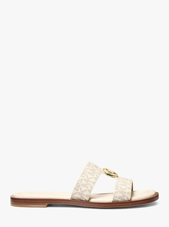 michael kors erin signature logo sandal