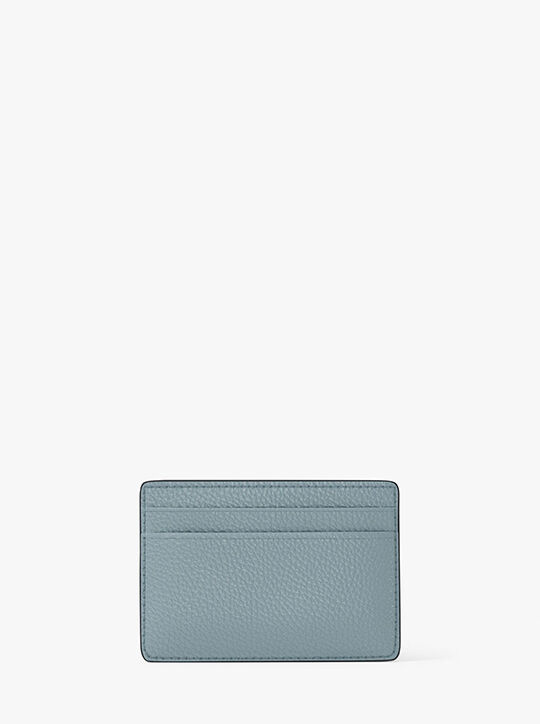 michael kors pebbled leather card case
