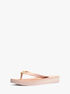 michael kors posie signature logo flip flop