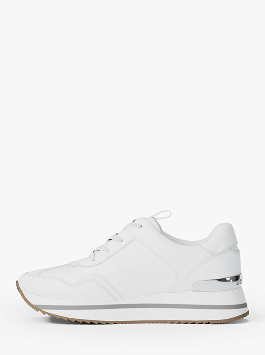 michael kors raina leather trainer