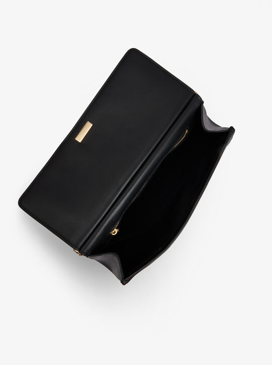 michael kors carmine medium pebbled leather pochette