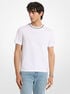 Logo Trim Cotton Jersey T-Shirt michael kors logo trim cotton jersey t shirt