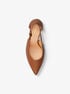 Leather Slingback Pump michael kors leather slingback pump
