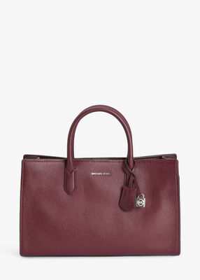 michael kors scarlett medium crocodile embossed patent leather satchel