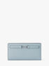 michael kors carson large pebbled leather wallet