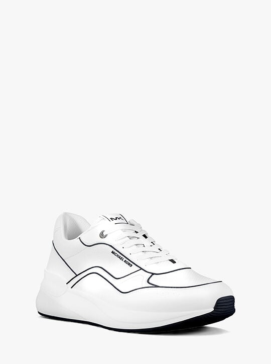 Trevor Leather and Mesh Trainer michael kors trevor leather and mesh trainer