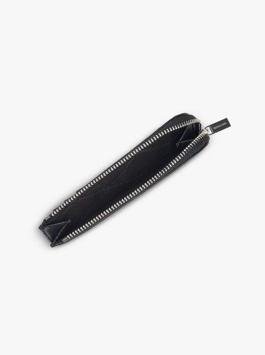 Logo Zip-Around Card Case michael kors logo zip around card case