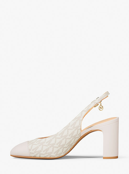 Piper Flex Signature Logo Slingback Pump michael kors piper flex signature logo slingback pump