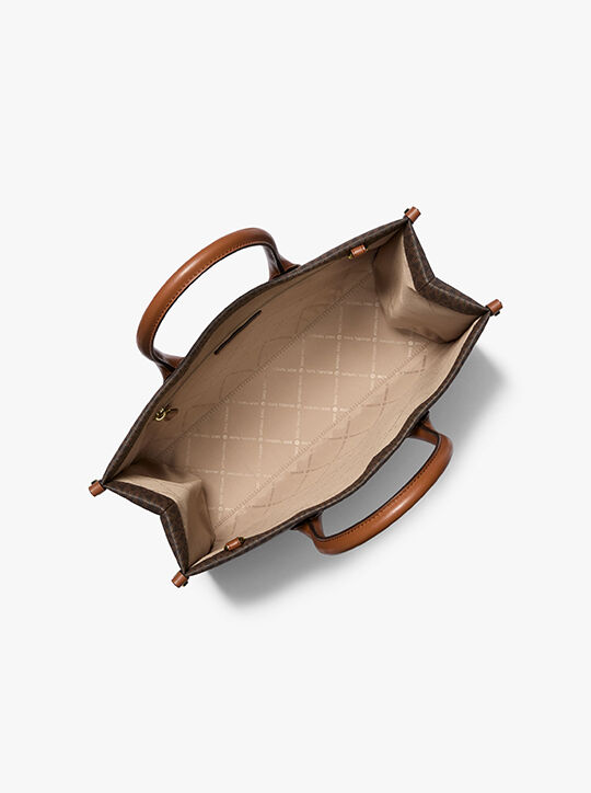 Mirella Medium Signature Logo Tote Bag michael kors mirella medium signature logo tote bag