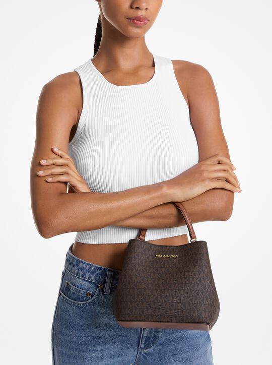 Pratt Small Signature Logo Shoulder Bag michael kors pratt small signature logo shoulder bag