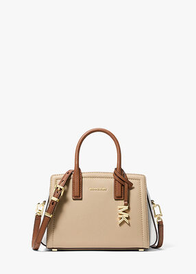 michael kors laila extra small color block leather crossbody bag