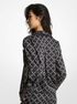 Empire Logo Print Satin Pajama Top michael kors empire logo print satin pajama top