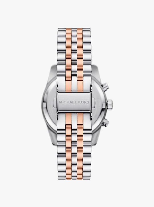 michael kors lexington two tone watch