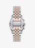 michael kors lexington two tone watch
