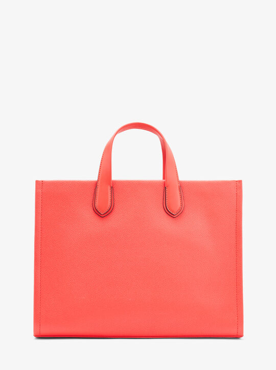 michael kors gigi large embossed leather tote bag