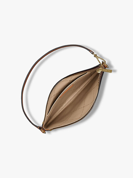 michael kors jet set small signature logo convertible wristlet