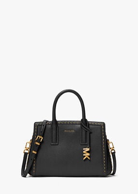 michael kors حقيبة ليلى الصغيرة الجلدية المرصعة