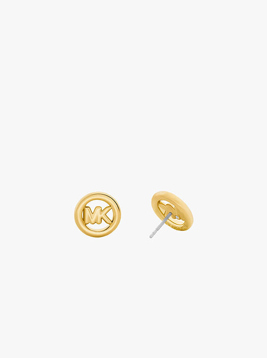 michael kors small logo stud earrings