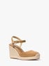 michael kors kenzie suede wedge espadrille