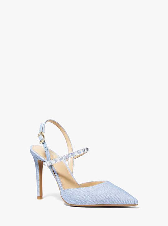 Ava Flex Embellished Denim Pump michael kors ava flex embellished denim pump