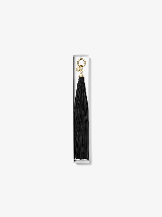 michael kors suede tassel bag charm