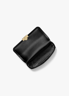 michael kors tribeca small crocodile embossed leather crossbody bag