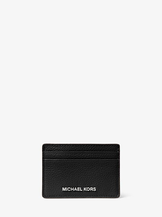 michael kors pebbled leather card case