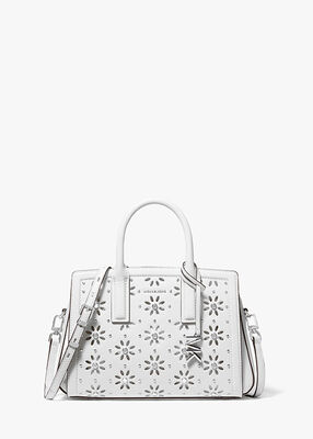 michael kors حقيبة ليلى الصغيرة من الجلد المزخرف والمقطع بالليزر