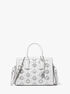 michael kors laila small embellished laser cut leather satchel