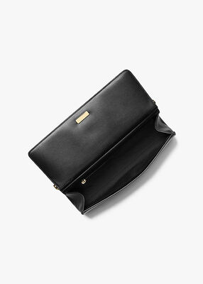 michael kors carmine medium pebbled leather pochette