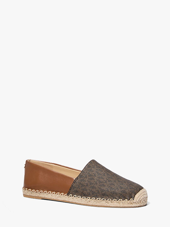 michael kors kenzie signature logo espadrille