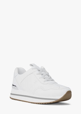 michael kors raina leather trainer