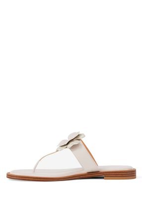 michael kors callie embellished signature logo trim thong sandal