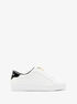 Keaton Logo Embossed Leather Zip-Up Sneaker michael kors keaton logo embossed leather zip up sneaker