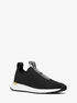michael kors bodie logo tape mesh slip on trainer