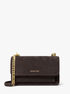 michael kors claire large suede shoulder bag