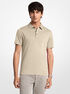 michael kors embroidered logo cotton polo shirt