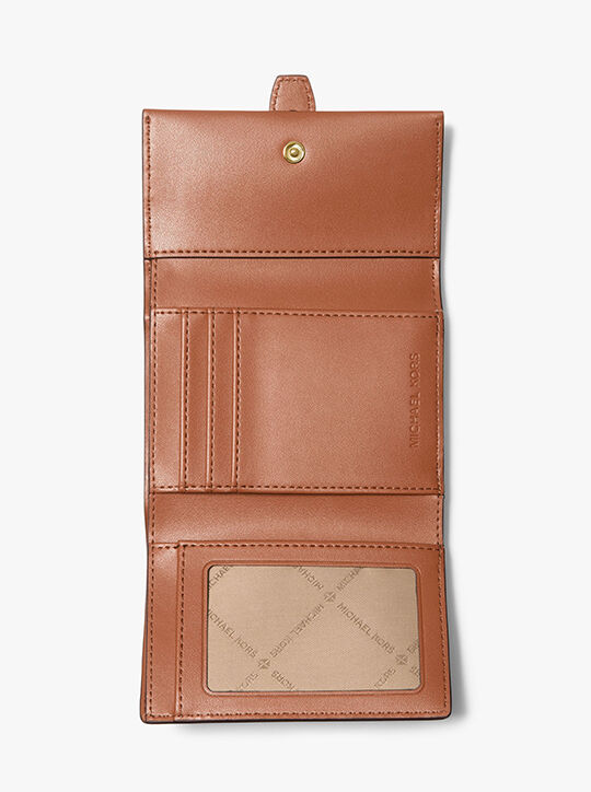 michael kors greenwich medium signature logo trifold wallet
