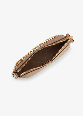 michael kors jet set medium signature logo pochette