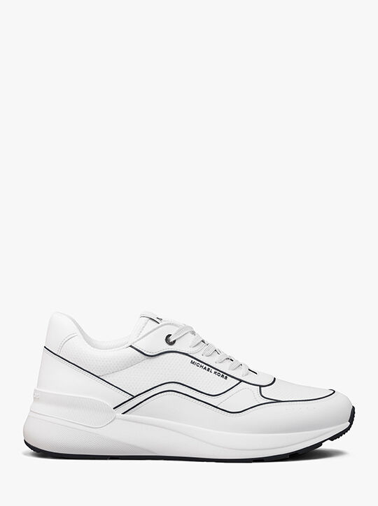 Trevor Leather and Mesh Trainer michael kors trevor leather and mesh trainer