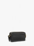 michael kors jet set small pebbled leather double zip camera bag