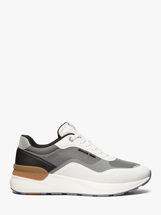michael kors trevor mixed media trainer